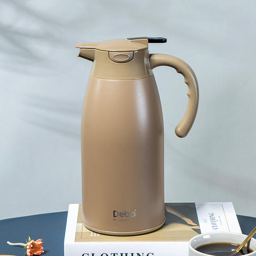 Debo德铂沙格304不锈钢真空保温壶2L 商品图4