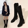 ZHR长筒靴女2023年秋冬季新款休闲百搭潮流复古尖头绒面时尚女靴 商品缩略图0