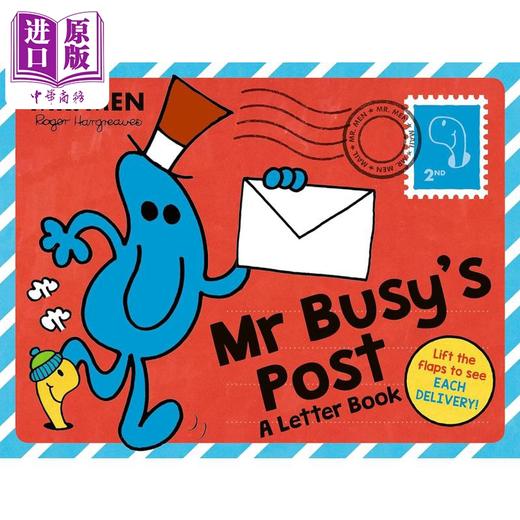 【中商原版】奇先生妙小姐 Mr Busys Post A Letter Book 繁忙先生的字母信件 Roger Hargreaves 英文原版进口纸板书 儿童绘本 商品图0