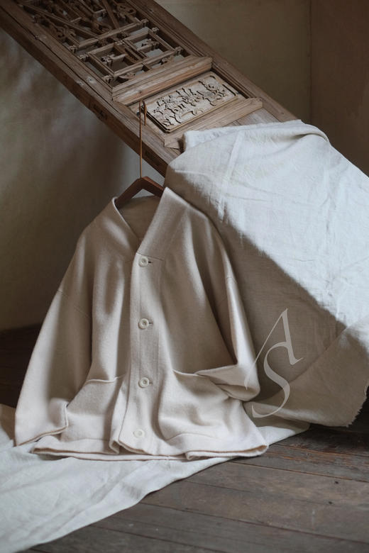 Toogood 米黄色LIBRARIAN美利奴羊毛开衫 商品图3