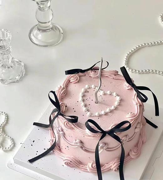 黑巢-黑巢- 黑粉cp撞色蛋糕生日蛋糕 商品图0