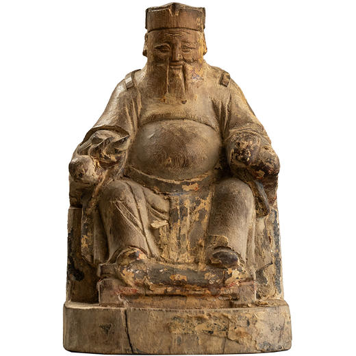 清 木雕财神像 商品图5