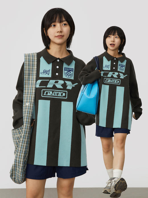 CryingCenter 运动针织Polo球服毛衣休闲情侣 哭喊中心 商品图2