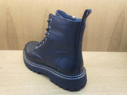 豪行男士马丁靴秋冬季新款时尚短靴11395329纯牛皮男靴工装靴 商品图2