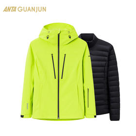 【M/XL/2XL】安踏冠军户外系列 国家队防水透湿梭织两件套羽绒服女162340606【库存有限，如无货将做退款，介意慎拍！】