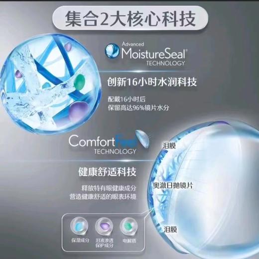 【16小时超长锁水】博士伦奥澈硅水凝胶日抛2片隐形眼镜 商品图2
