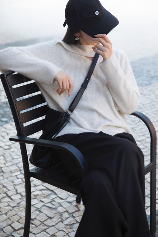 镂空v领毛衣 商品图3