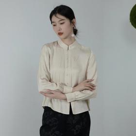 【à perles】新中式提花长袖衬衣【3-7个工作日】