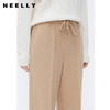 NEELLY纳俪商场同款冬季驼色休闲裤卫裤女通勤气质简约直筒裤长裤N23112H01177 商品缩略图2