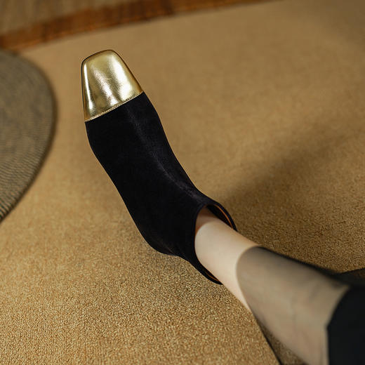 优雅个性，进口天鹅绒小香瘦瘦靴PS2122 商品图9