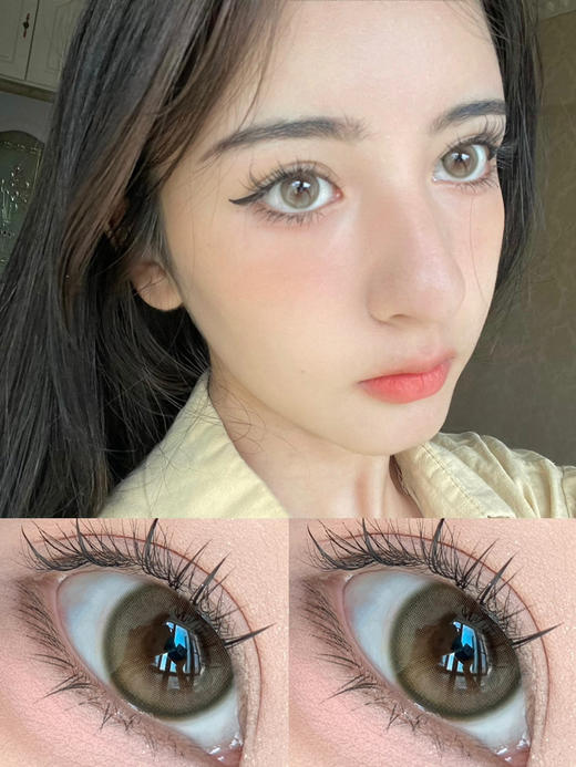 【月抛】透光雾眼·Bennycat丨14.2mm（月抛/一盒2片装） 商品图0