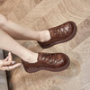 豪行秋季22329281宽松休闲真皮单鞋圆头防滑底低跟女鞋 商品缩略图6