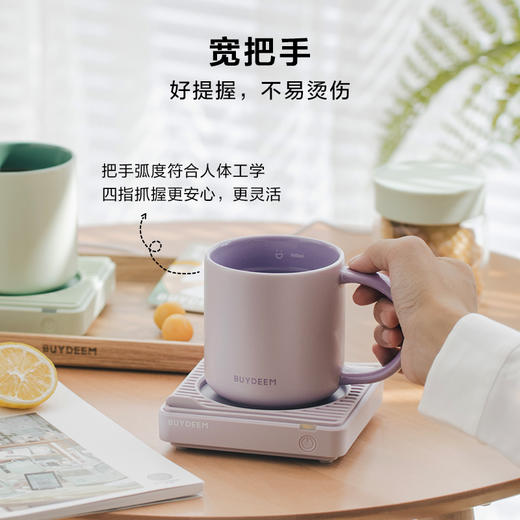 【专柜-北鼎】北鼎陶瓷马克杯大容量杯子情侣夏日多巴胺色高颜值水杯防尘杯盖 商品图4