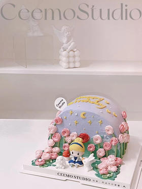 迪斯尼公主花园 蛋糕