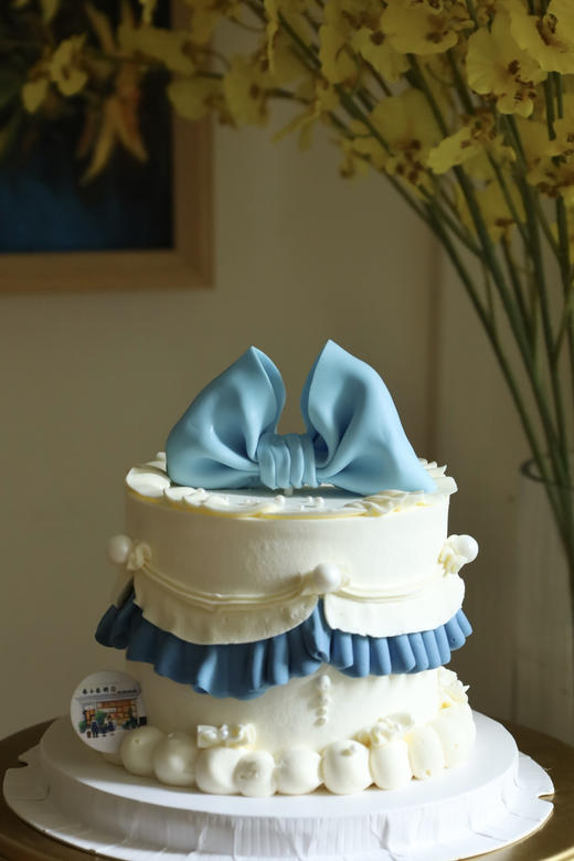 蓝色复古蝴蝶结（图为4寸） 商品图1