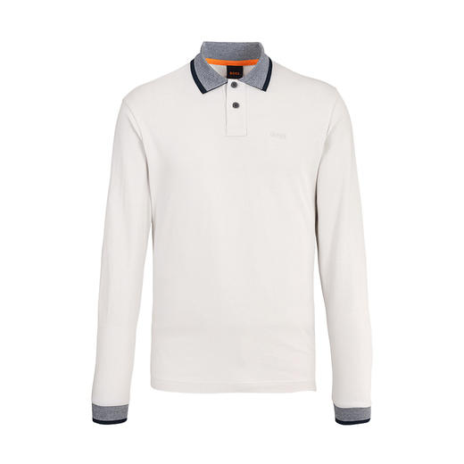 BOSS男士刺绣字母logo全棉长袖Polo T恤 11694 商品图6