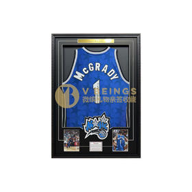 收藏系列 麦迪 魔术队1号蓝色加签款 亲笔签名球衣