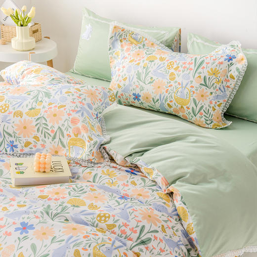 多喜爱 全精梳棉清新碎花三/四件套 普拉尔/佩纳多hlcs 商品图2