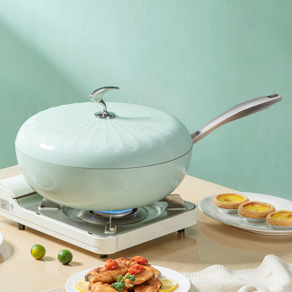 Debo德铂高颜值不粘炒锅家庭多用锅伊丽莎白