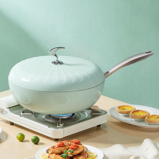 Debo德铂高颜值不粘炒锅家庭多用锅伊丽莎白 商品图0