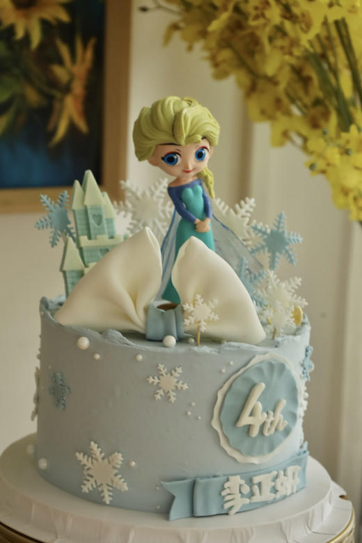 蓝色系蝴蝶结艾莎公主 商品图5