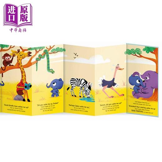 【中商原版】折叠书 小象的故事 A Story Unfolds Little Elephant英文原版 儿童纸板书 亲子绘本 动物图画故事 进口儿童读物 商品图2