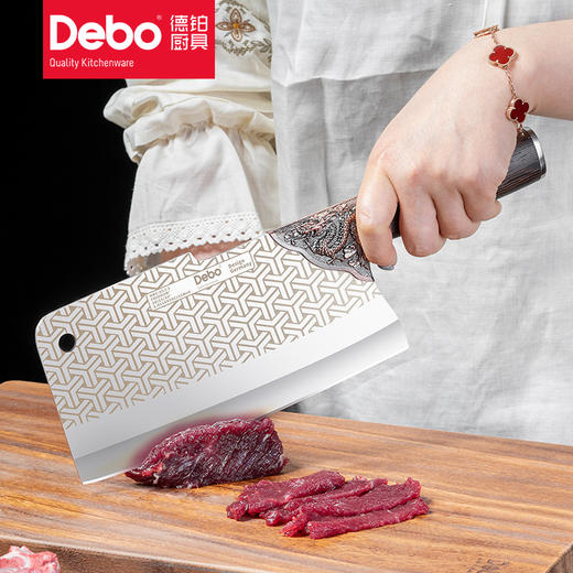 Debo德铂龙腾不锈钢合金家用斩切两用砍骨刀 商品图1