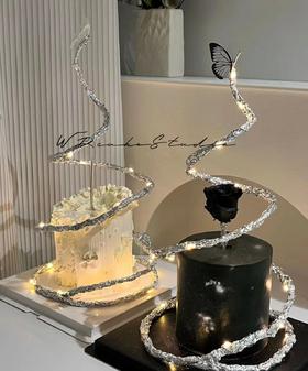 黑巢-高级黑与低调白生日蛋糕