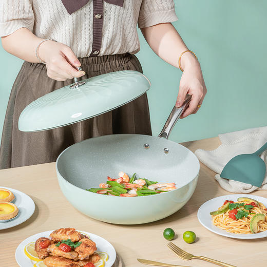 Debo德铂高颜值不粘炒锅家庭多用锅伊丽莎白 商品图3