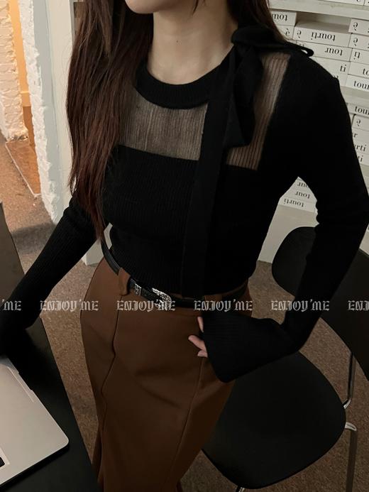 【门店同款】秋季浪漫主义-性感网纱针织上衣 154576678 商品图7