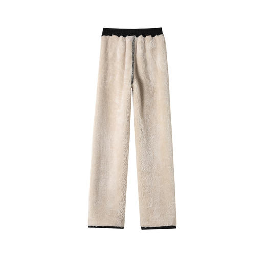 百媚生 羊羔绒运动裤加绒加厚棉卫裤子80511 商品图4