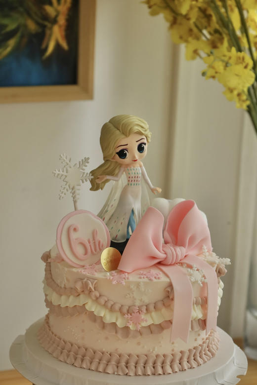 粉色系蝴蝶结艾莎公主 商品图3