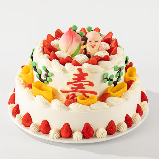 【寿比南山】送长辈推荐的祝寿蛋糕，带着长辈的味蕾去旅行，感受美妙滋味（武汉幸福西饼蛋糕） 商品图3