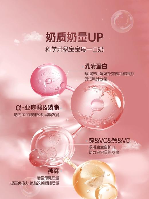 美好蕴育乳母营养包润康2段产后红宝盒哺乳期燕窝dha叶酸维生素月子期营养 30天量 商品图4