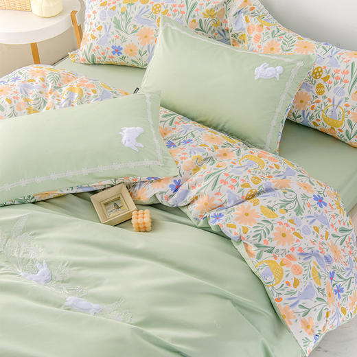 多喜爱 全精梳棉清新碎花三/四件套 佩纳多cs 商品图2