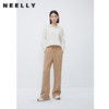 NEELLY纳俪商场同款冬季驼色休闲裤卫裤女通勤气质简约直筒裤长裤N23112H01177 商品缩略图1