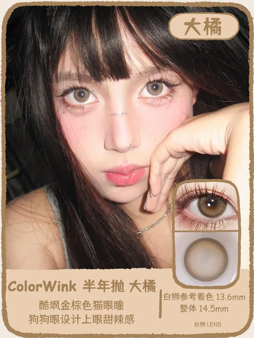 ColorWink旗下 ·大橘&布偶&暹罗｜白狮参考着色待测  韩产半年抛   2片 商品图0