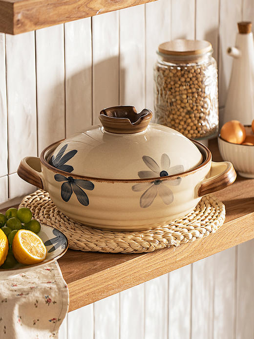 摩登主妇砂锅煲家用耐高温炖锅燃气煤气灶专用陶瓷汤锅煲仔饭沙锅 商品图0