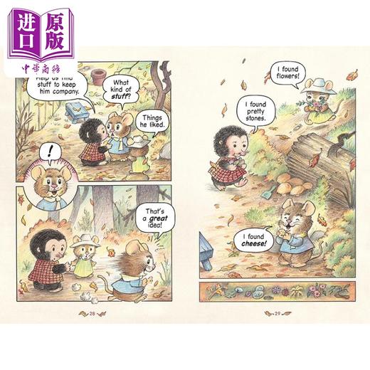 【中商原版】桥梁漫画 鼠兄妹历险记 Benny&Penny How To Say Goodbye英文原版 儿童图画图像小说 漫画故事 精装进口儿童读物 商品图4