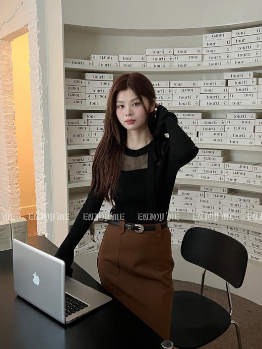 【门店同款】秋季浪漫主义-性感网纱针织上衣 154576678 商品图6