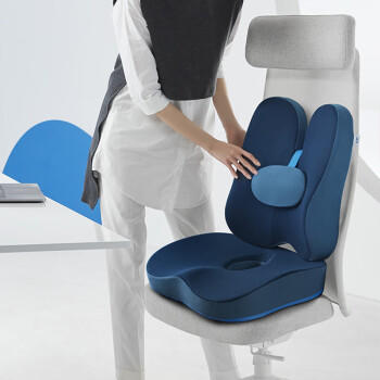 佳奥 坐垫腰部靠垫座椅腰垫办公室腰靠呵护背腰靠枕久坐神器屁垫椅垫 商品图0