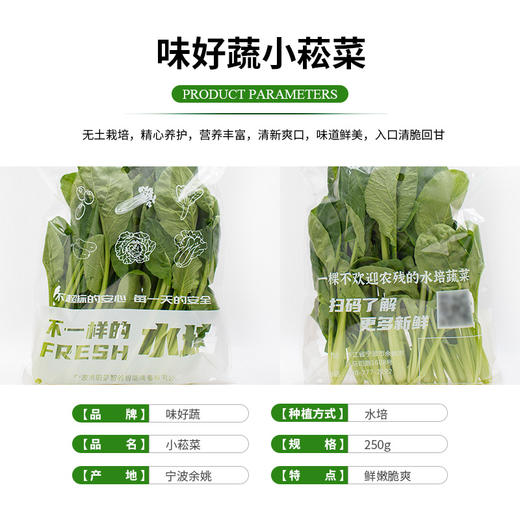 味好蔬水培小松菜 250g/袋  各单品合计100元包邮 商品图7