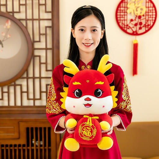 【吉祥招福气❗️马年吉祥物】福袋马公仔，生肖毛绒玩具布娃娃新年玩偶公司年会活动礼品，新年摆放新年礼盒年货礼盒 商品图3