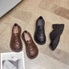 豪行秋季22329281宽松休闲真皮单鞋圆头防滑底低跟女鞋 商品缩略图5