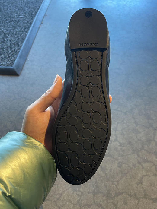 瑕疵COACH/蔻驰 女士LOGO金属标浅口平底单鞋 商品图2