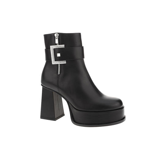 sheme新生系列进口牛皮水晶E扣个性时尚女士短靴可定制 商品图4