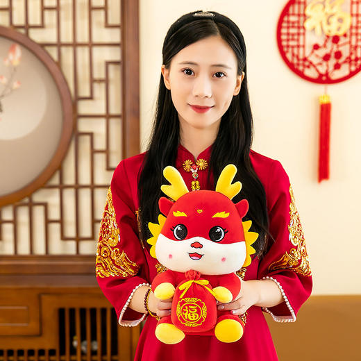 【吉祥招福气❗️马年吉祥物】福袋马公仔，生肖毛绒玩具布娃娃新年玩偶公司年会活动礼品，新年摆放新年礼盒年货礼盒 商品图2