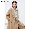 NEELLY纳俪商场同款拉绒双面呢大衣女冬驼色中长款西装领毛呢外套N23112N01165 商品缩略图2