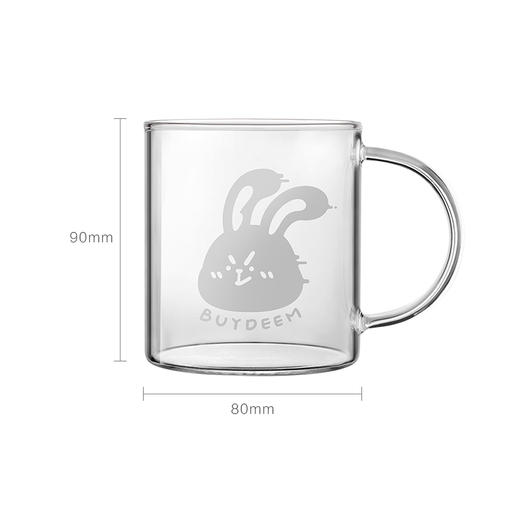 【专柜-北鼎】北鼎兔兔玻璃杯家用泡茶马克杯子办公室水杯男女高颜值生肖杯 商品图3