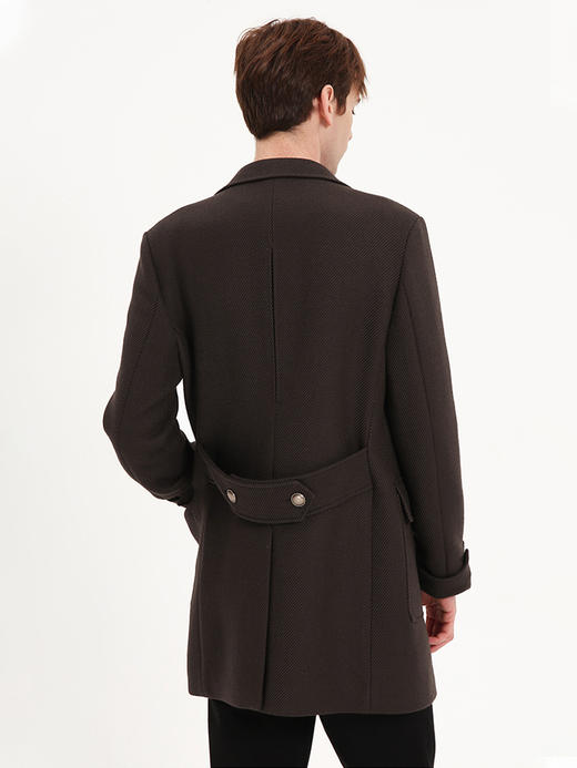 callisto深砖棕绵羊毛大衣 FSFEC033C 商品图2